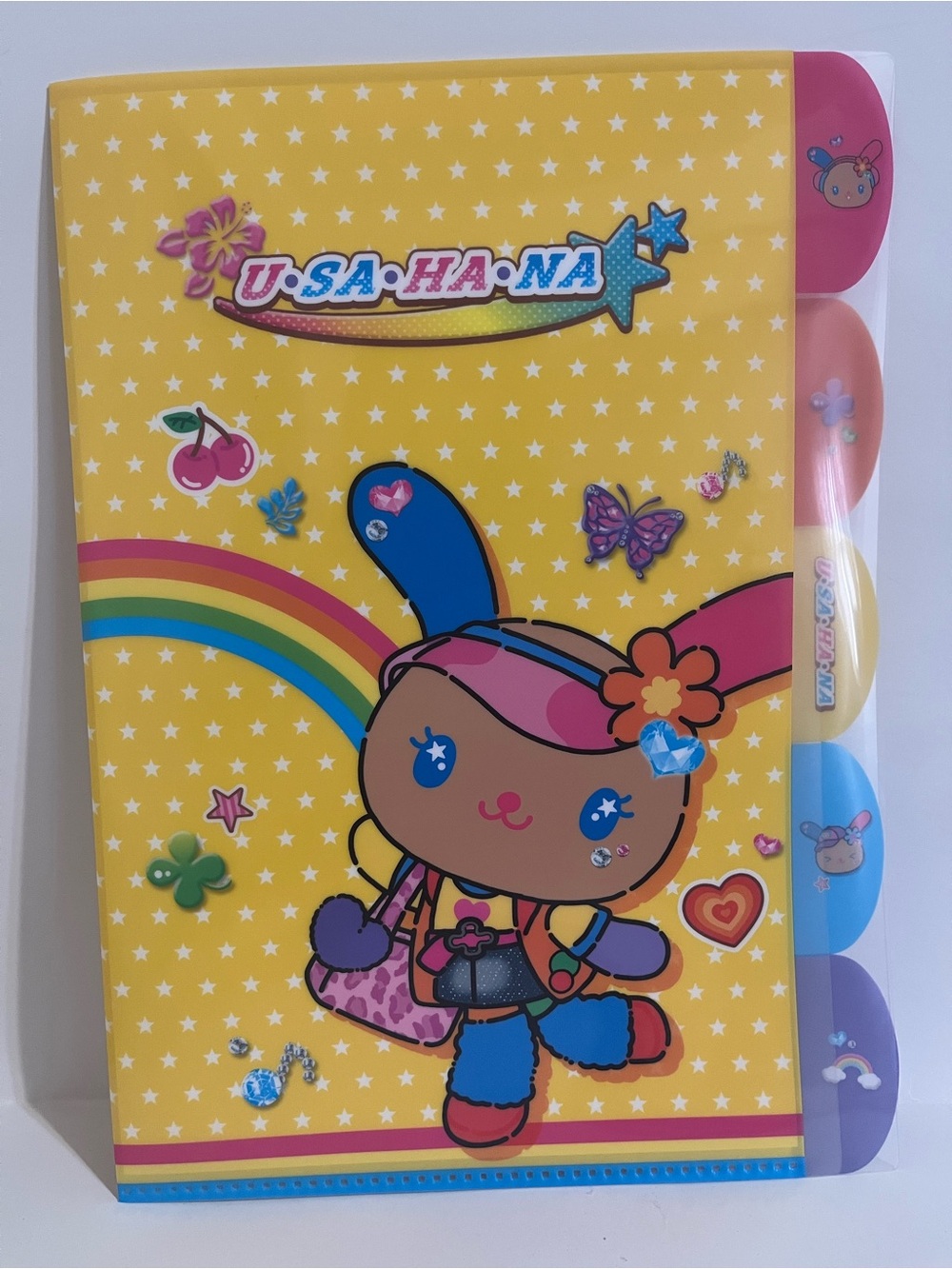 Tan Usahana Five Pocket File Folder-Japan Stationery